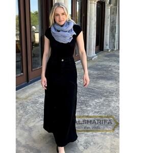 Sharif Black Maxi Skirt - High-Waist Elegant Women's Skirt